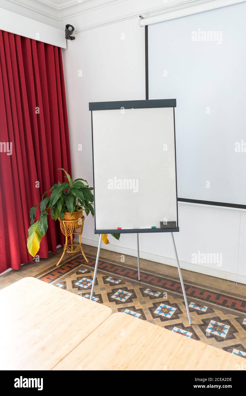 White board in office Stock Photo