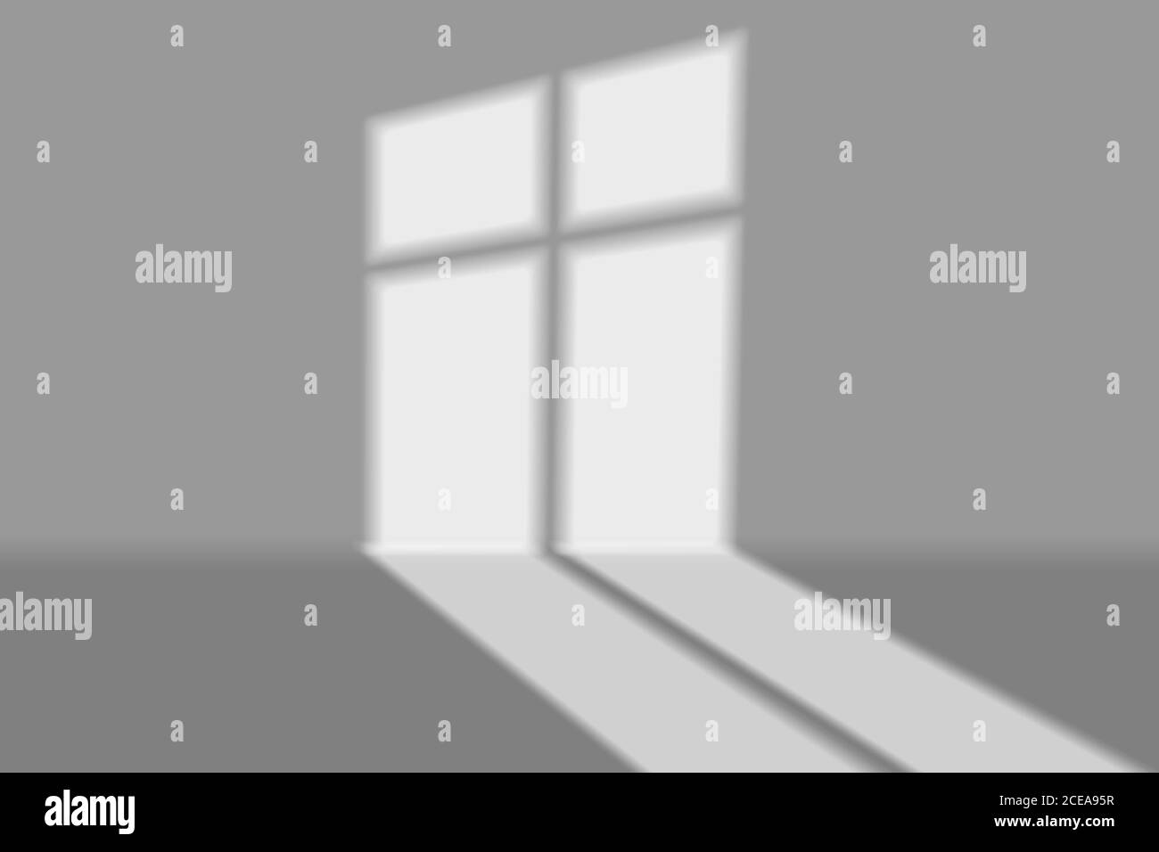Window light shadow on grey wall background Stock Vector Image & Art