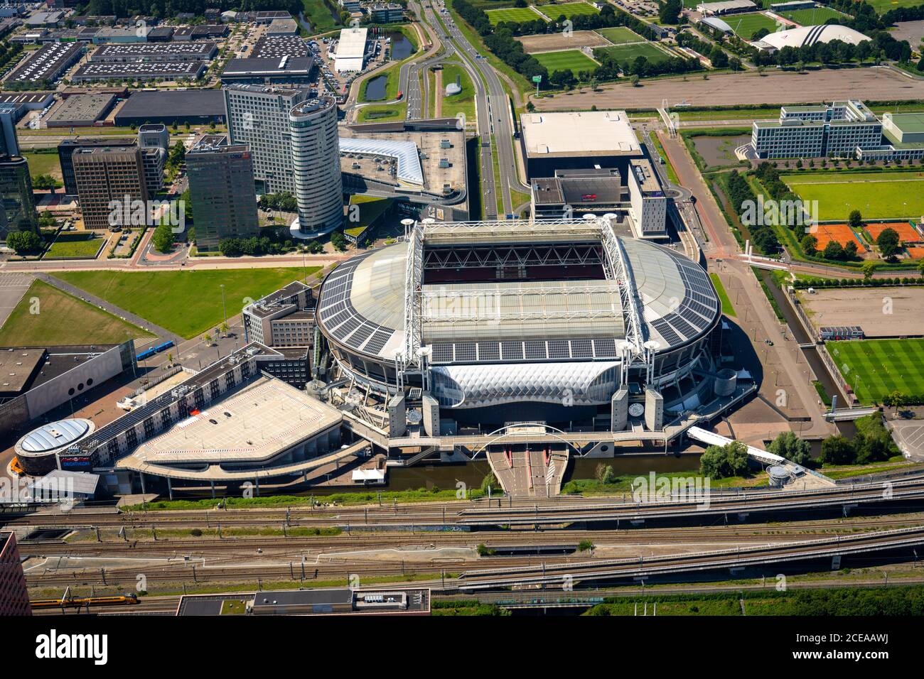 Amsterdam Zuidoost vanuit de lucht. Foto: Robbert Frank Hagens / HH Stock Photo