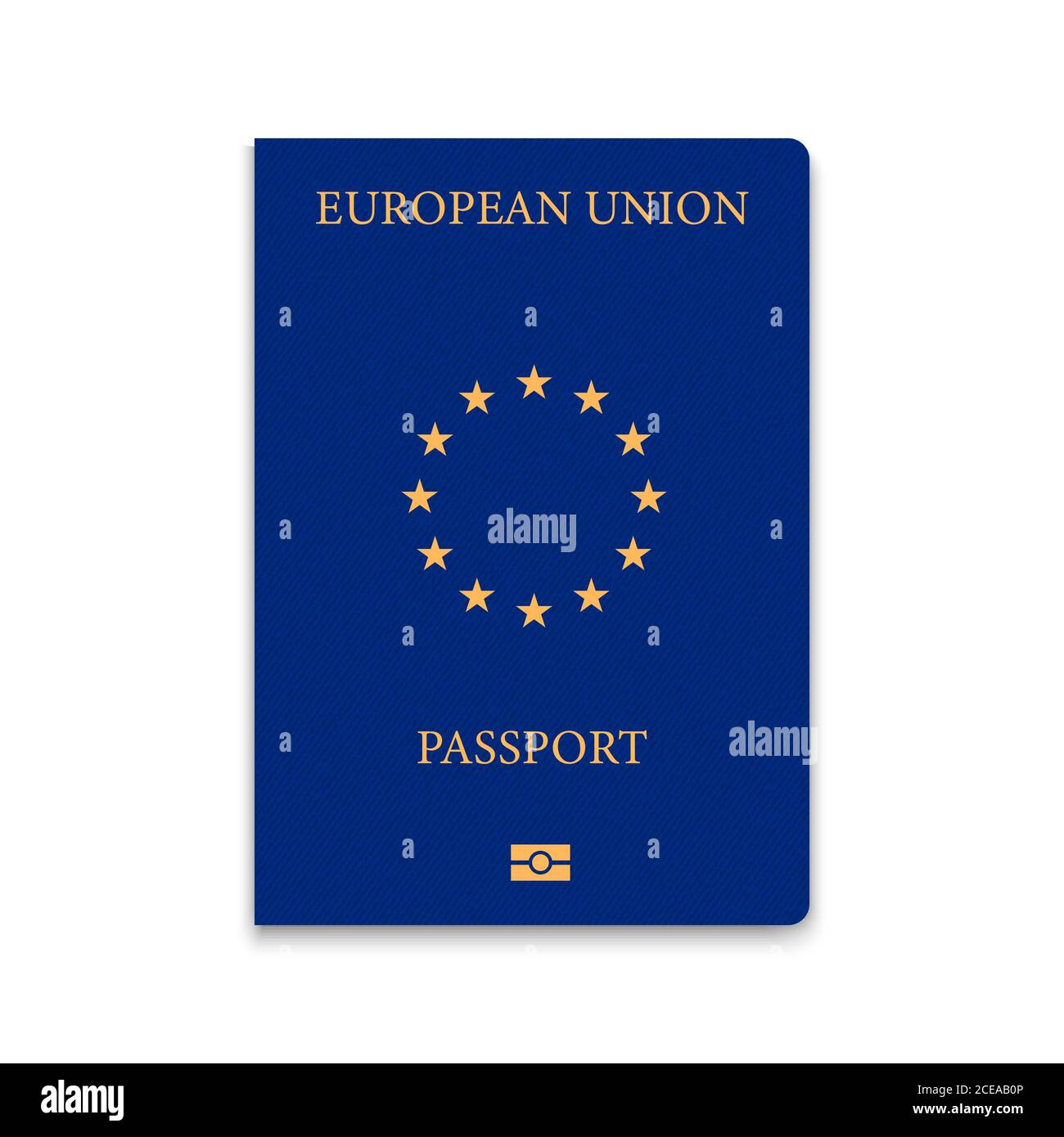 Cover Passport of European Union . Vector illustration Stock Vector ...