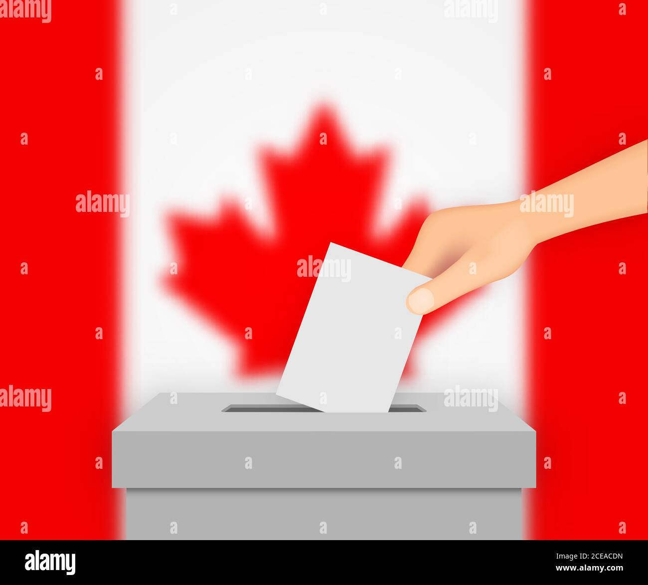 Canada vote polling Stock Vector Images Alamy