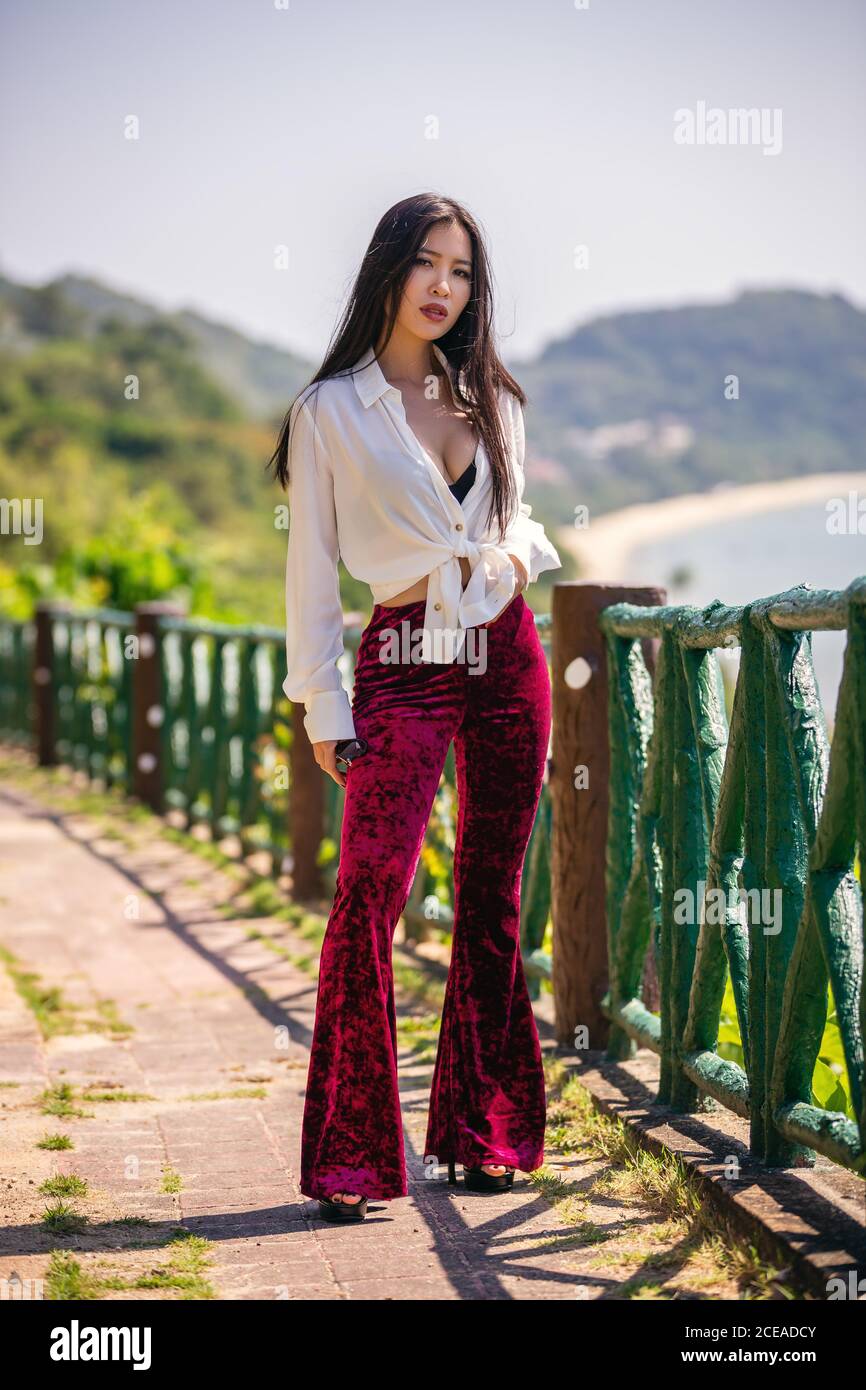 Portrait Of Beautiful Asian Girl in the 