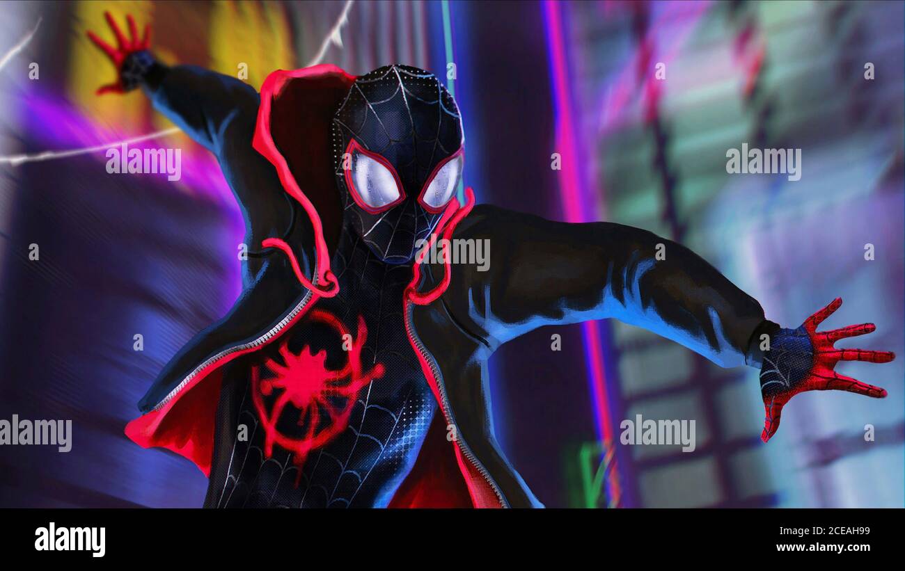 Spider Man Into The Spider Verse High Resolution Stock Photography And Images Alamy