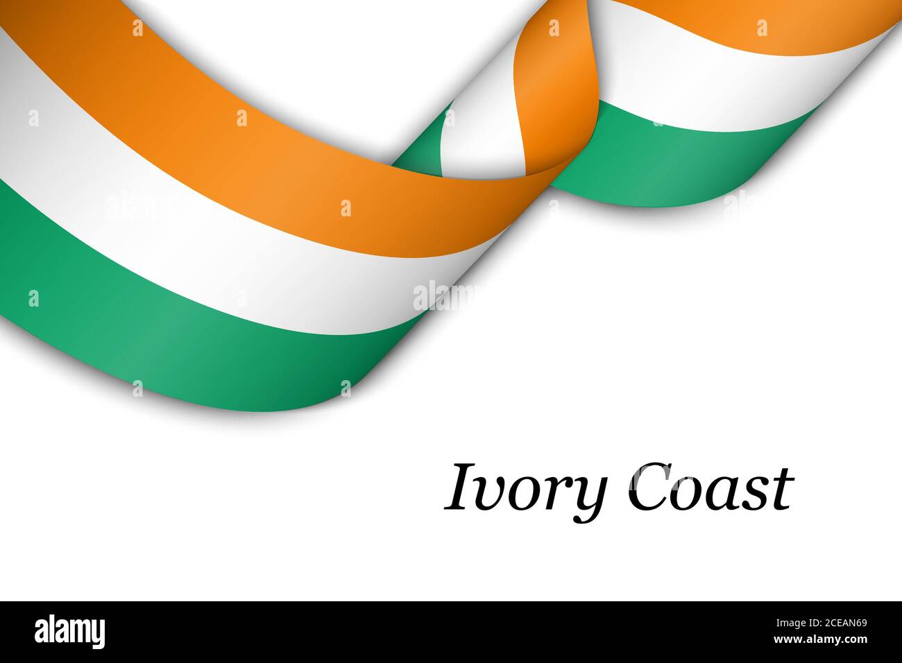 drapeau cote d'ivoire ivory coast flag Stock Photo