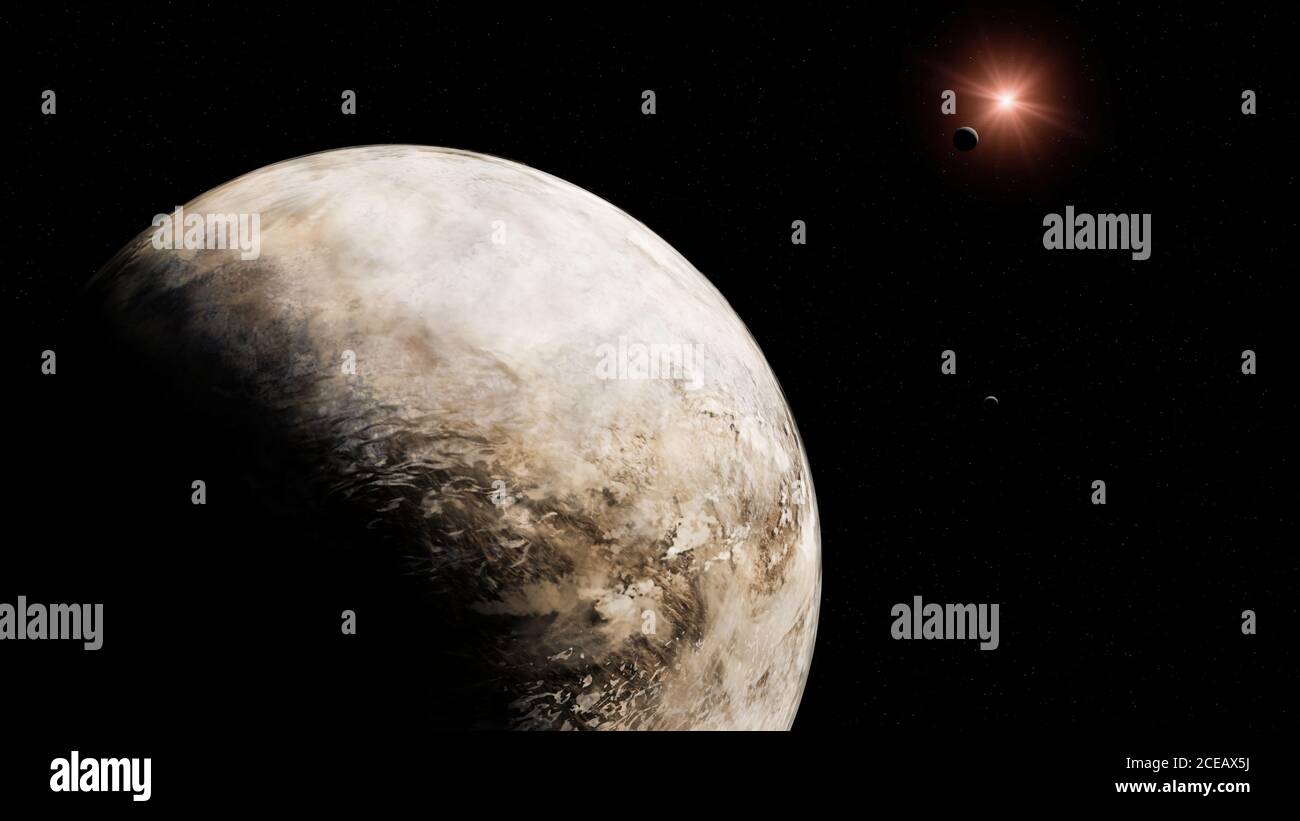 frozen alien planet, exoplanet covert in ice and snow Stock Photo - Alamy