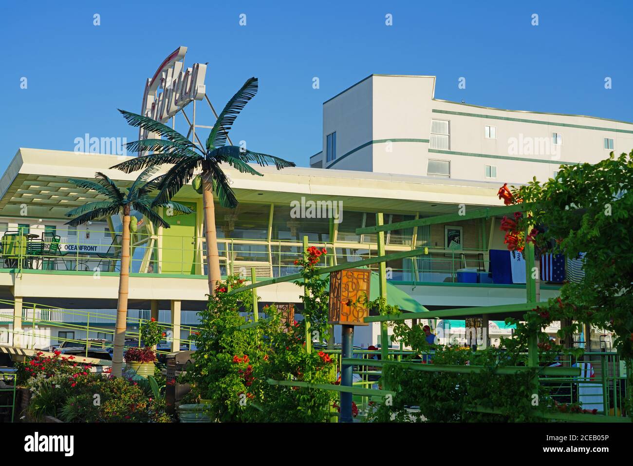 WILDWOOD CREST, NJ 21 JUL 2020 View of the Caribbean, a landmark Doo
