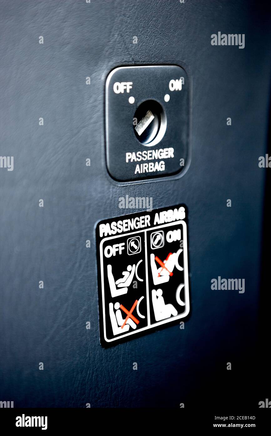 Closeup of switch airbag Stock Photo - Alamy