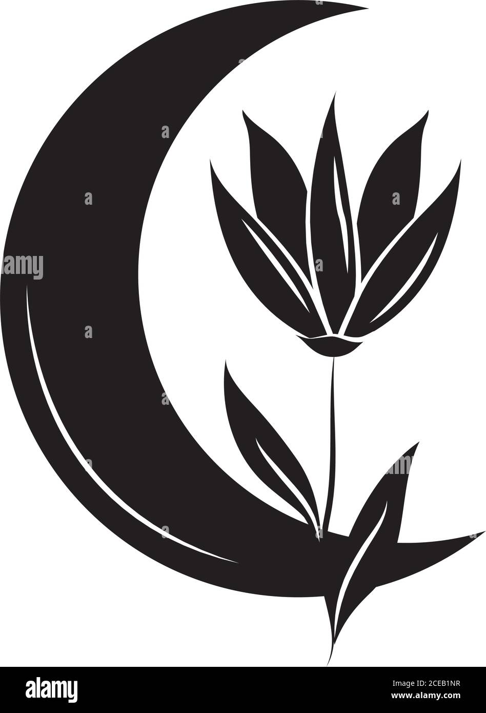 minimalist tattoo moon flower silhouette art herb and leaves vector illustration Stock Vector Image & Art - Alamy minimalist tattoo moon flower silhouette art herb and leaves vector illustration Stock Vector Image & Art - Alamy