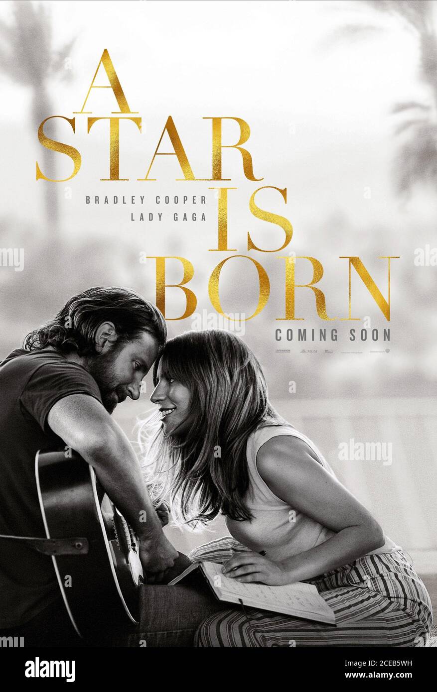 Bradley Cooper Lady Gaga Poster A Star Is Born 2018 Stock Photo Alamy