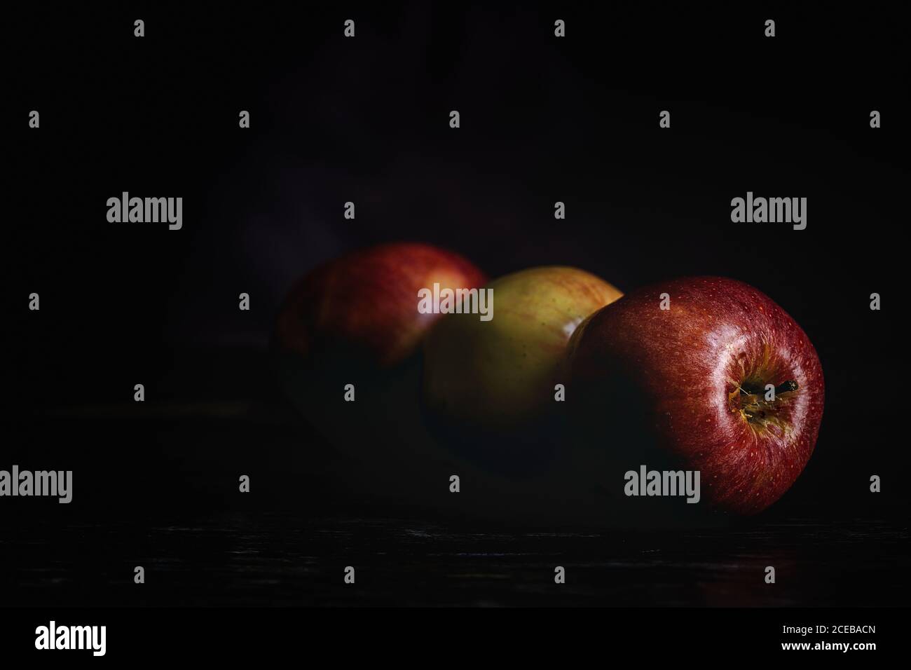 Red Apple Rawa Raw Red apple on dark table. Healthy food. Detox Stock Photo - Alamy