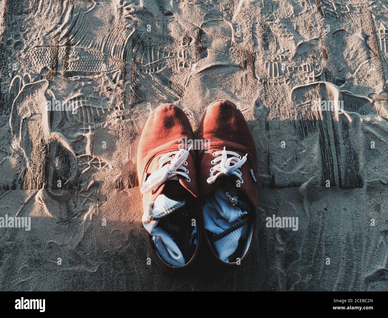 Taking shoes deals and socks off