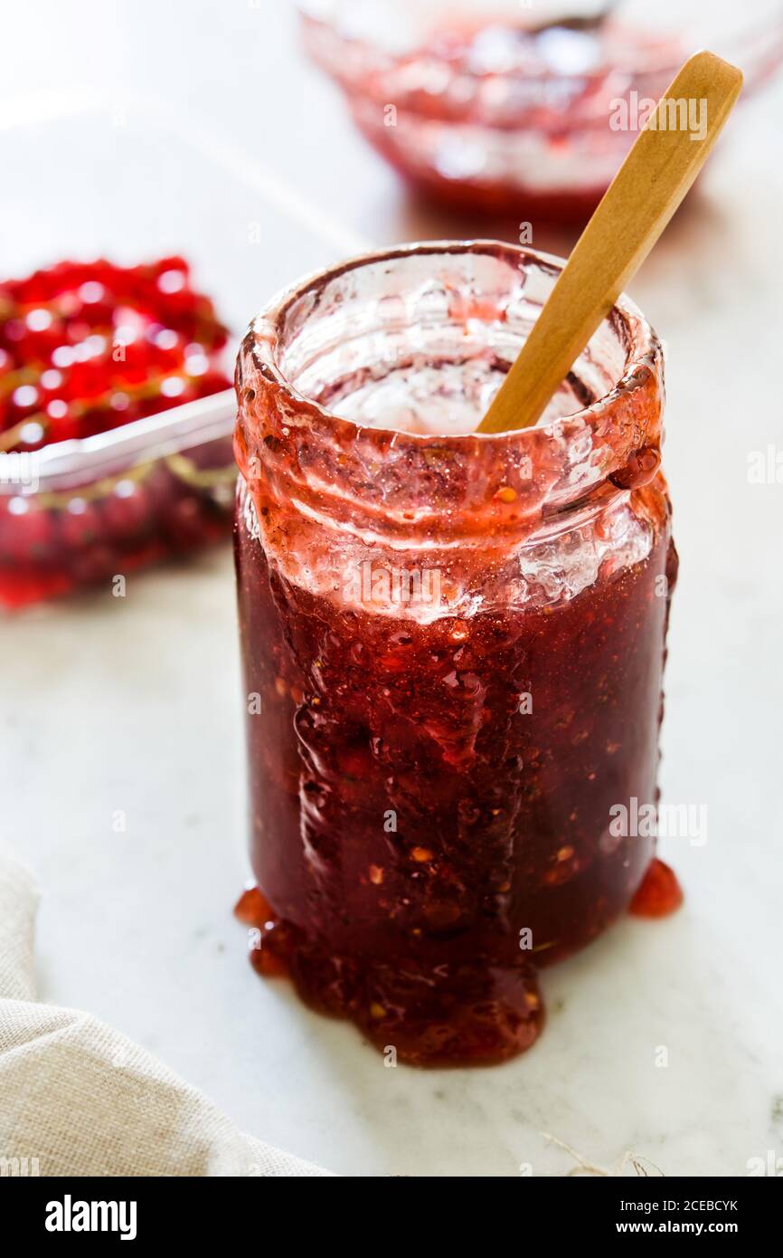Jam jar from above hi-res stock photography and images - Alamy