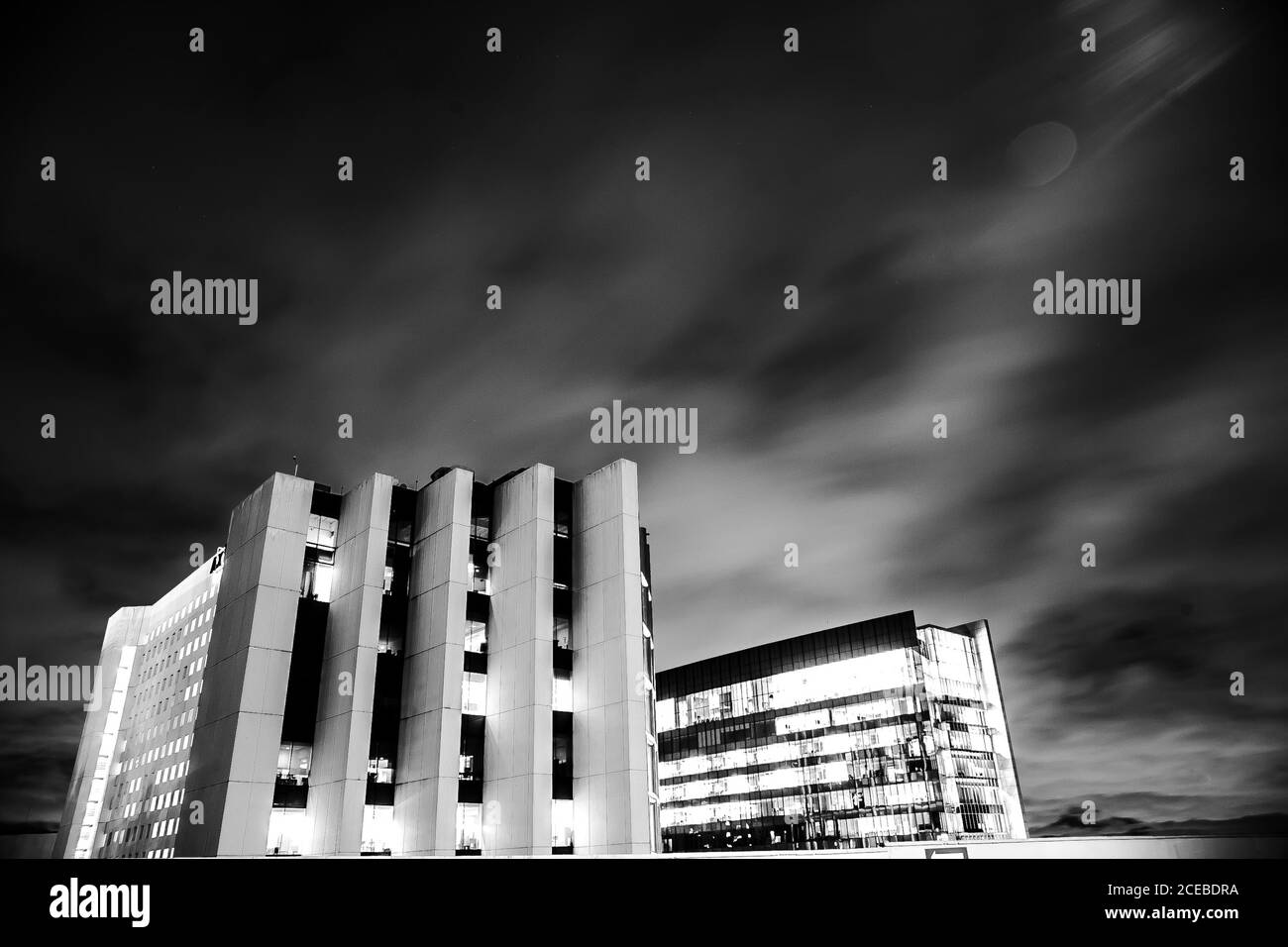 Modern office exterior nobody Black and White Stock Photos & Images - Alamy