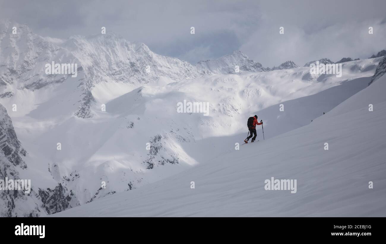 Hiker walking on hill in hi-res stock photography and images - Alamy
