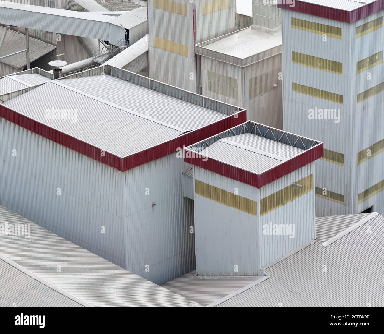 Drone view factory buildings hi-res stock photography and images - Alamy