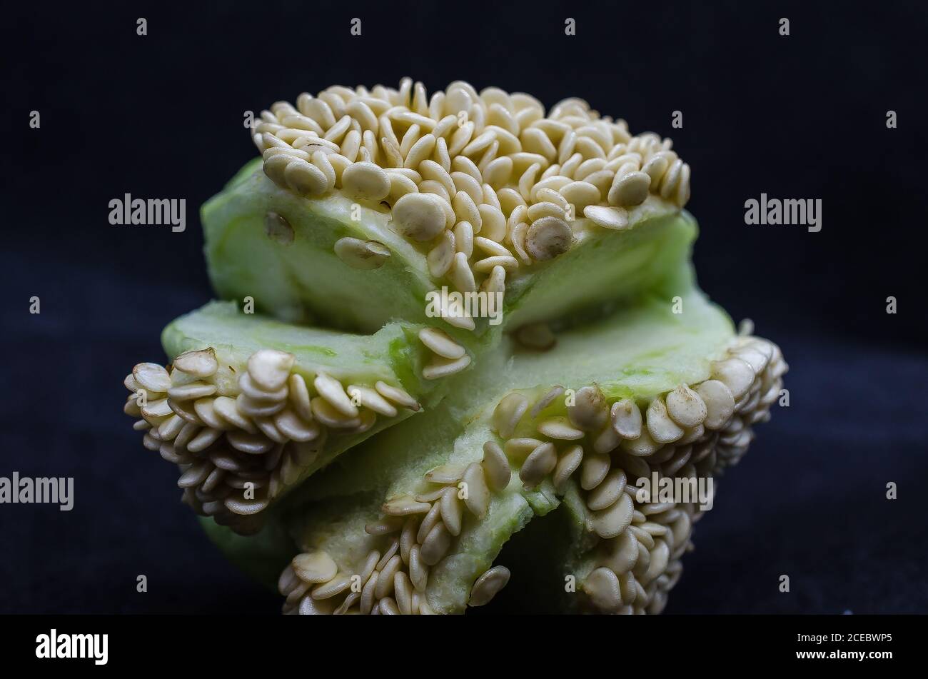 Capsicum seeds from inside Stock Photo Alamy
