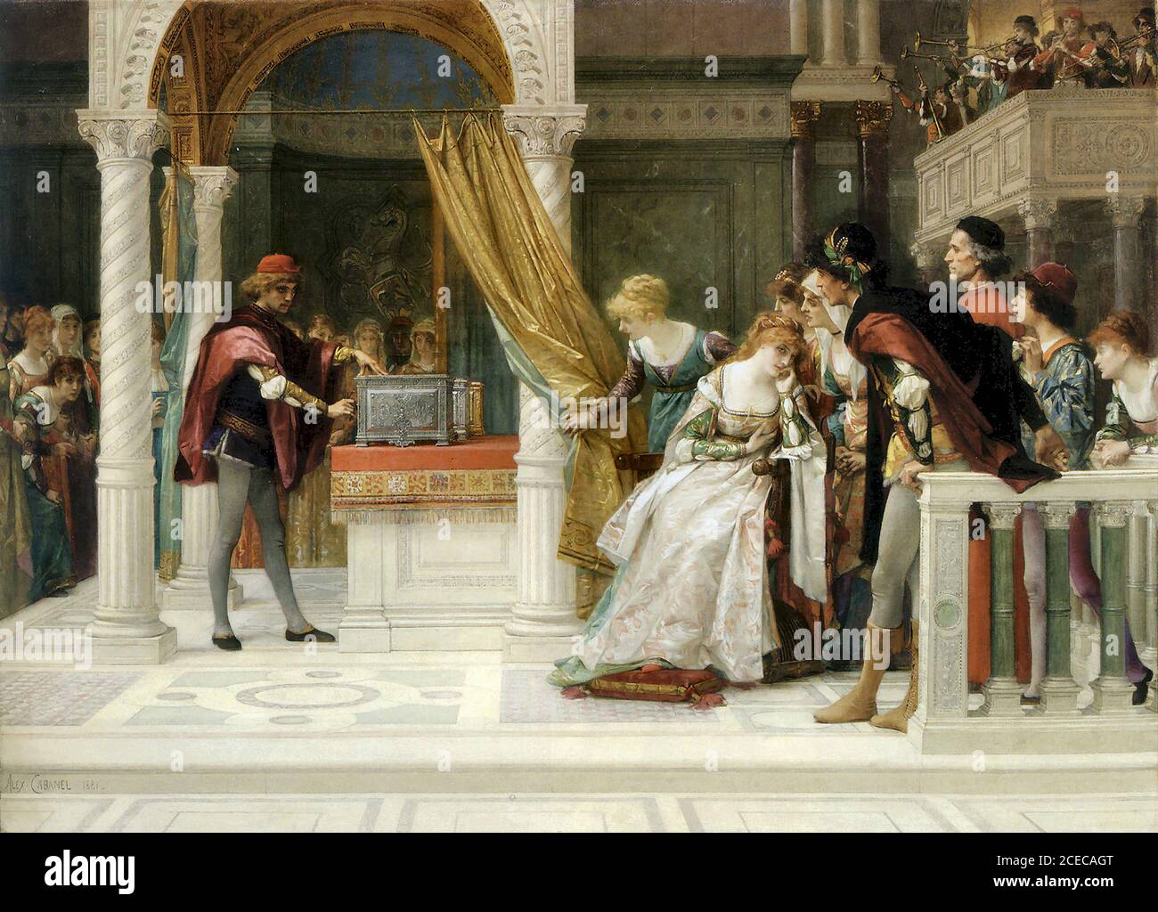 Cabanel Alexandre - Portia - from the Merchant of Venice - French School - 19th  Century Stock Photo