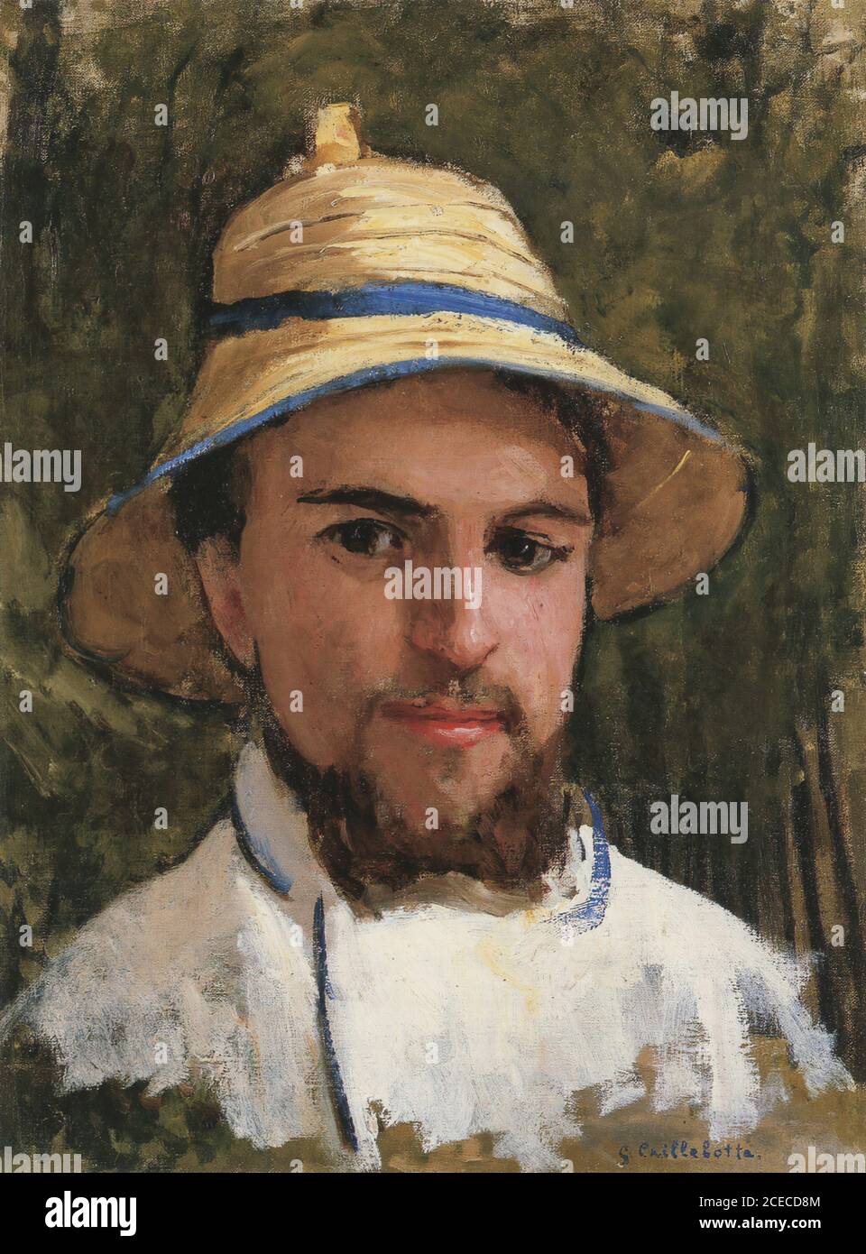 Caillebotte Gustave - Self Portrait 3 (with Sun Hat) - French School ...