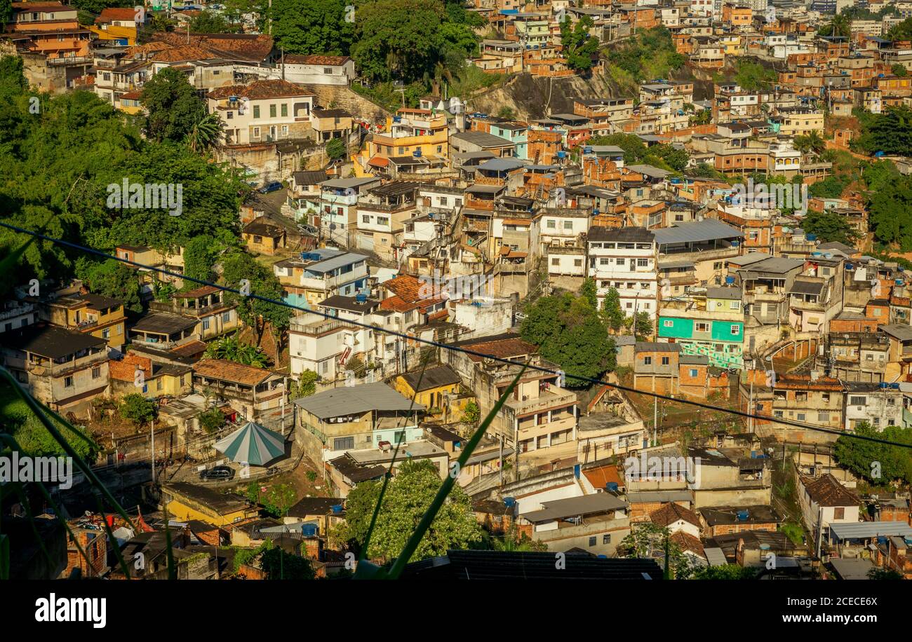 Favela in Rio de Janeiro city, Brazil Stock Photo