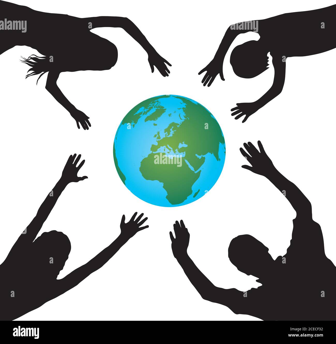 Support the world Stock Vector Image & Art - Alamy