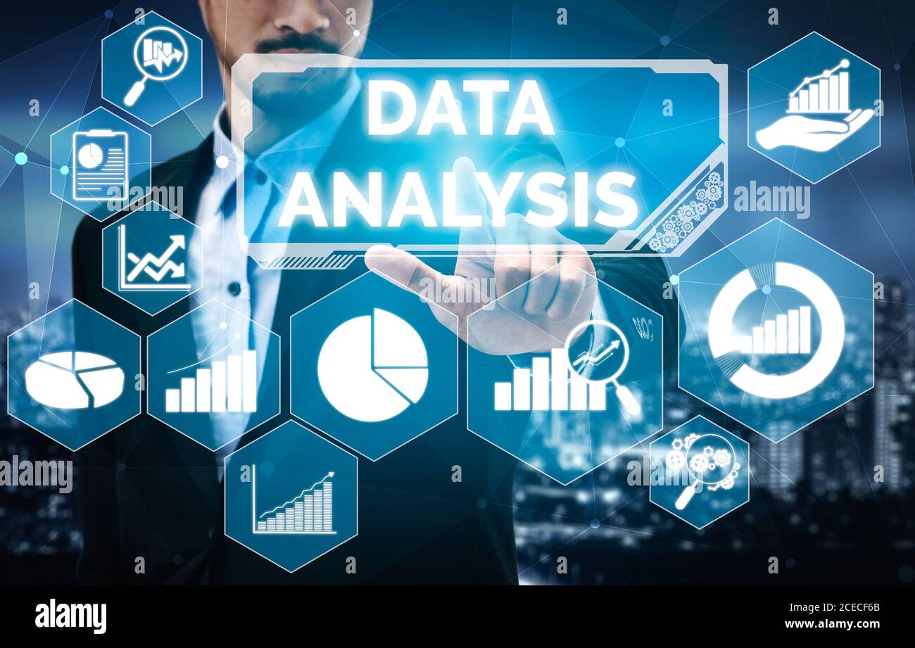 Data Analysis for Business and Finance Concept Stock Photo