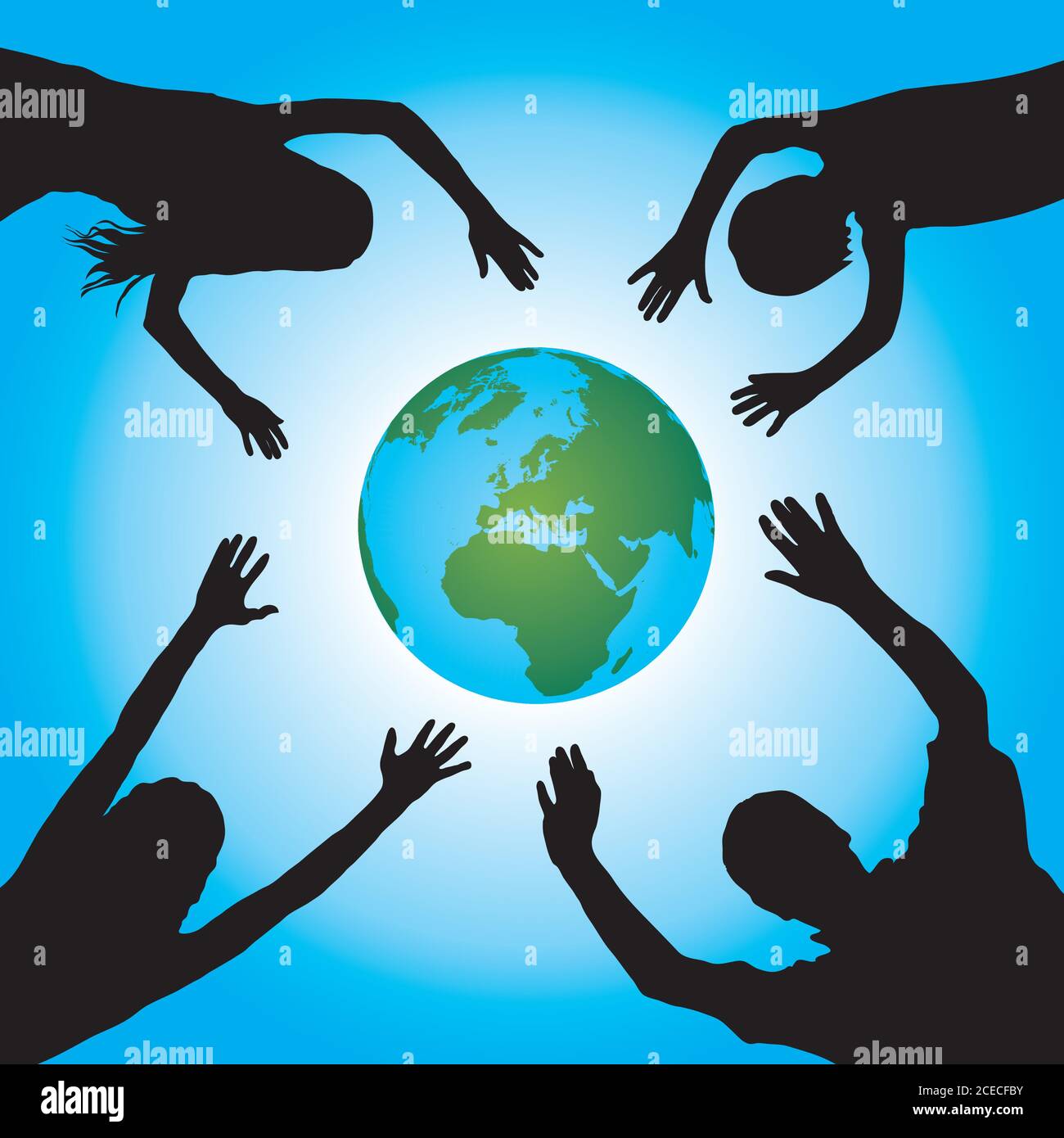 Support the world Stock Vector Image & Art - Alamy