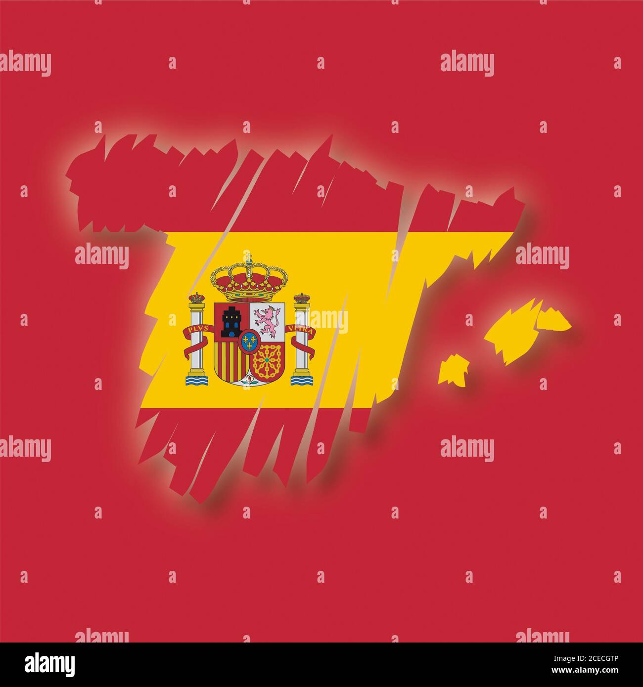 Spain map flag Stock Photo Alamy