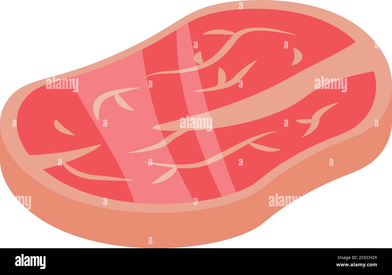 Fresh farm steak icon, isometric style Stock Vector Image & Art - Alamy