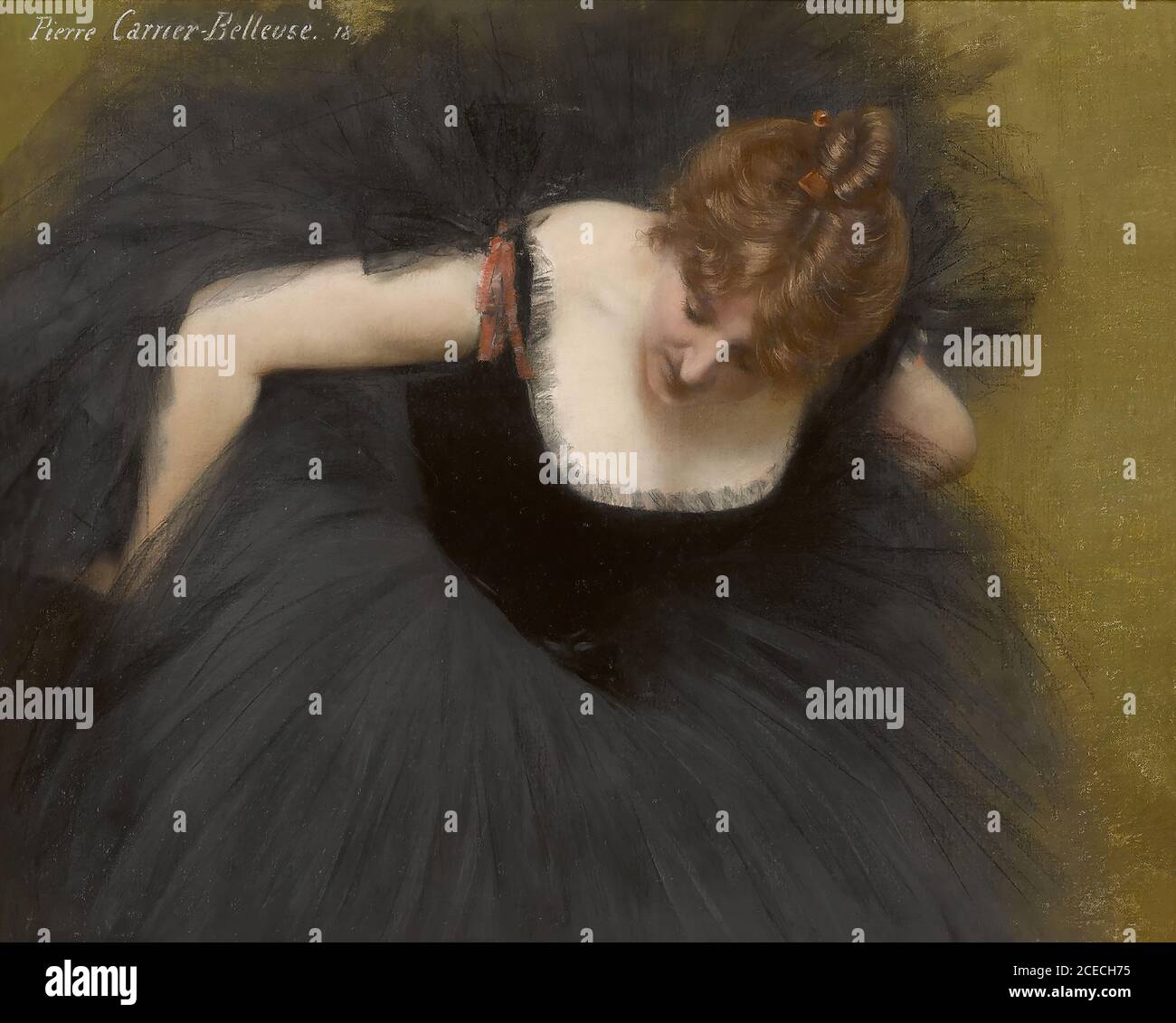 Carrier-Belleuse Pierre - Danseuse 2 - French School - 19th Century Stock Photo