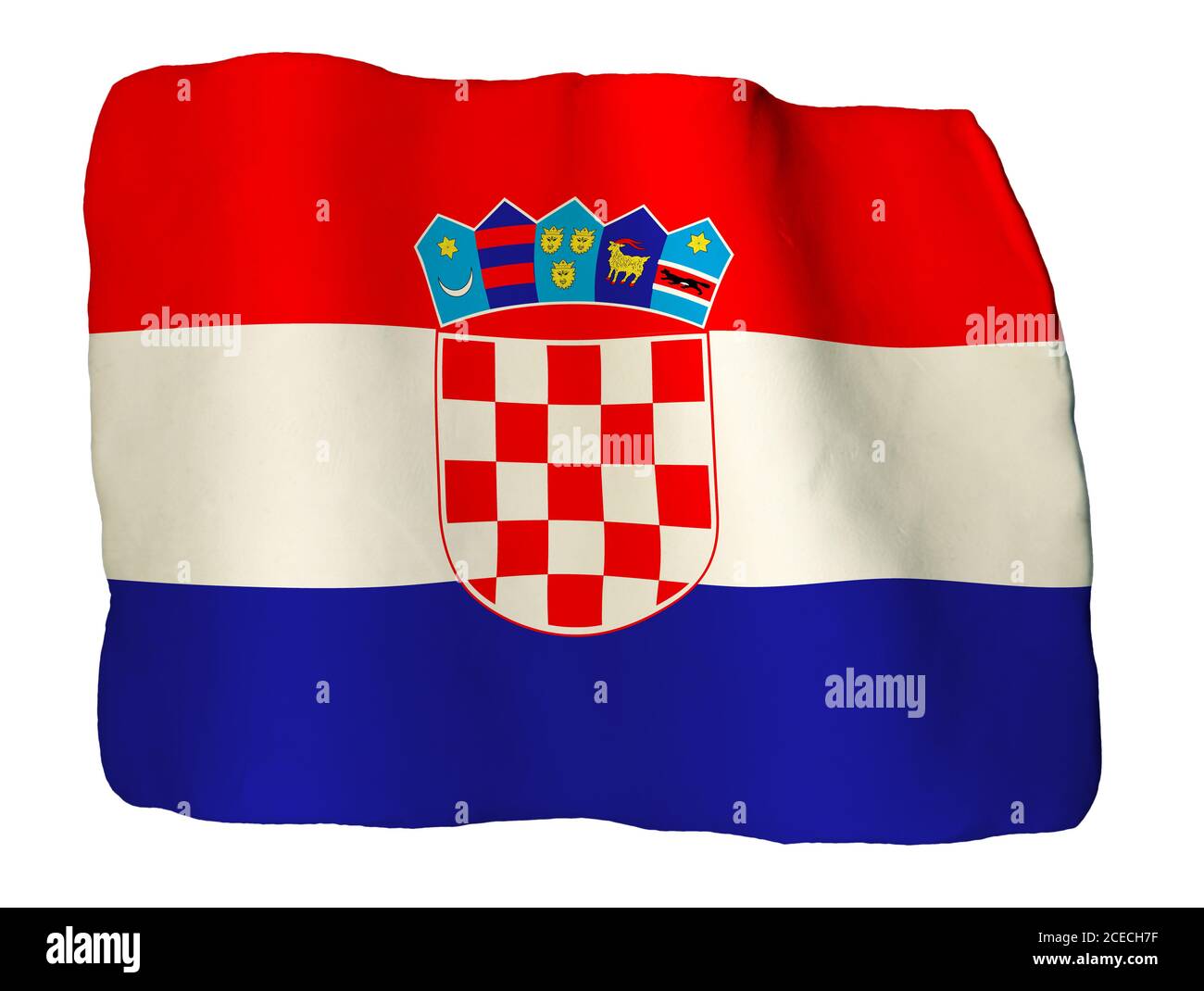 Croatia plasticine flag Stock Photo