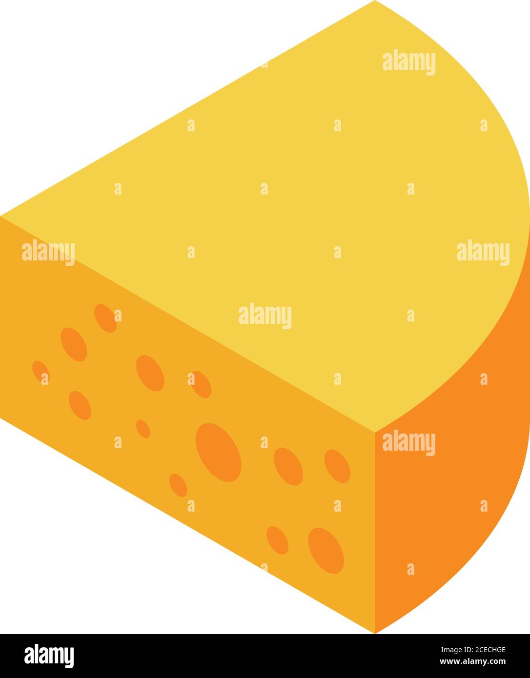 Farm cheese icon, isometric style Stock Vector