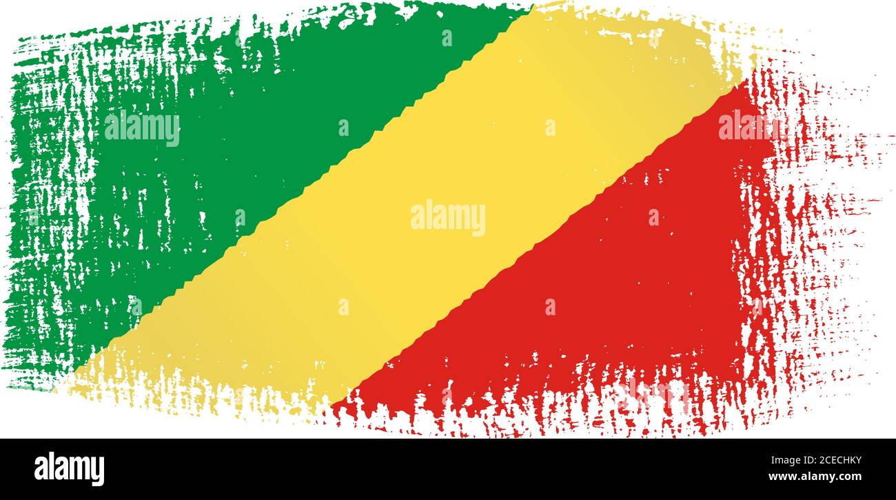 Republic congo flag grunge Stock Vector Images - Alamy