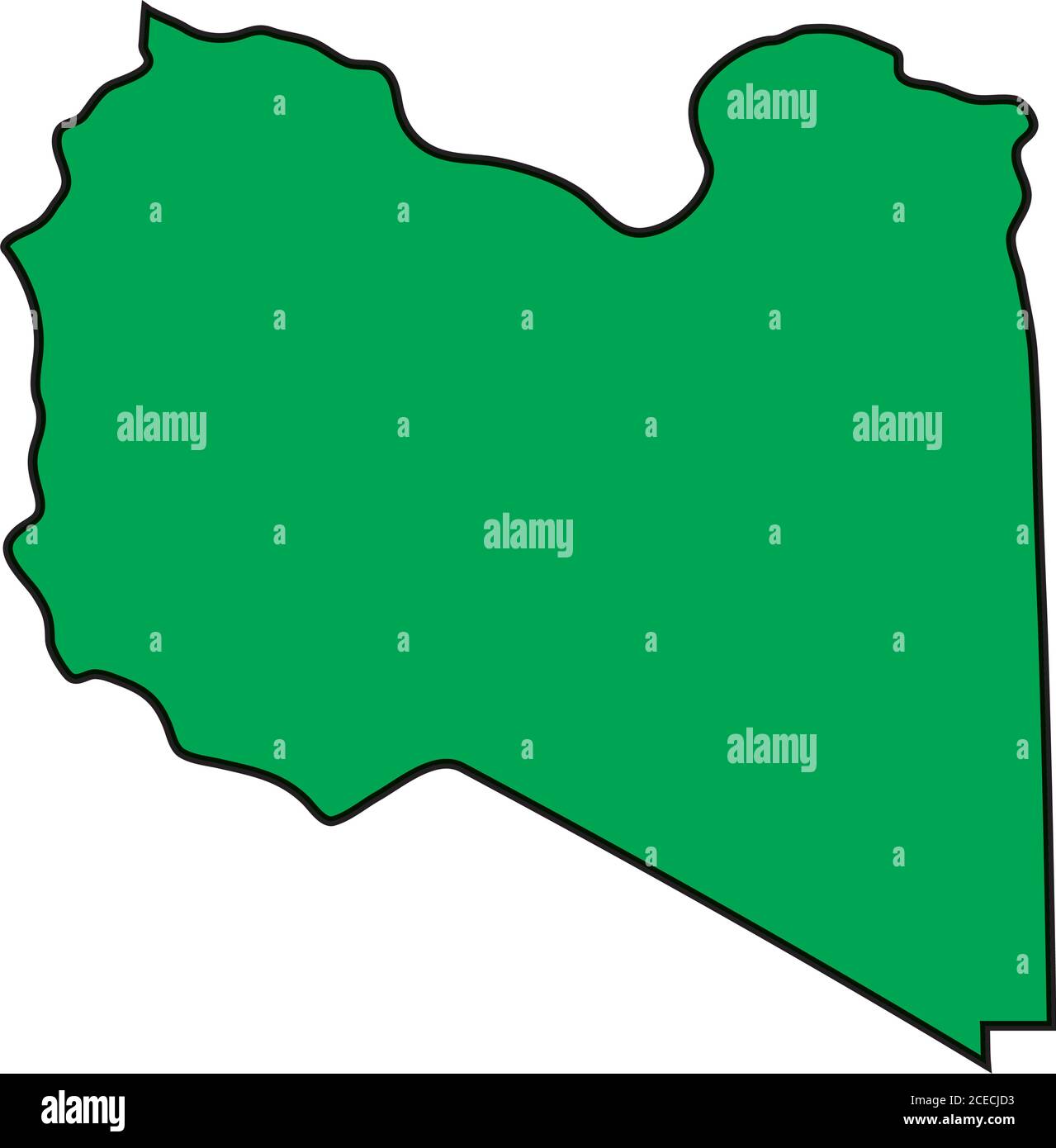 Libya flag map Stock Vector Image & Art - Alamy