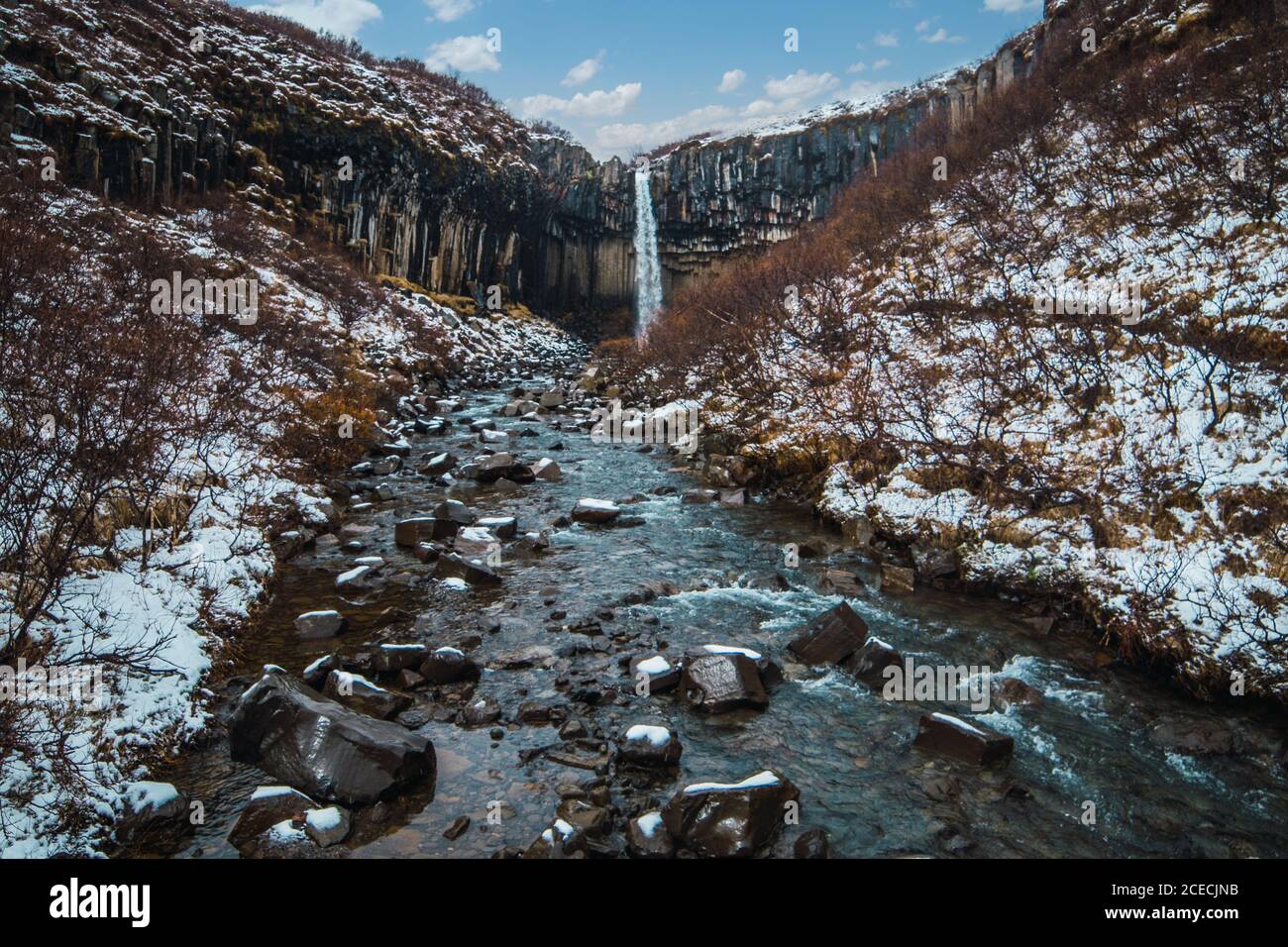 Landscape of waterfall in mountains Stock Photo - Alamy