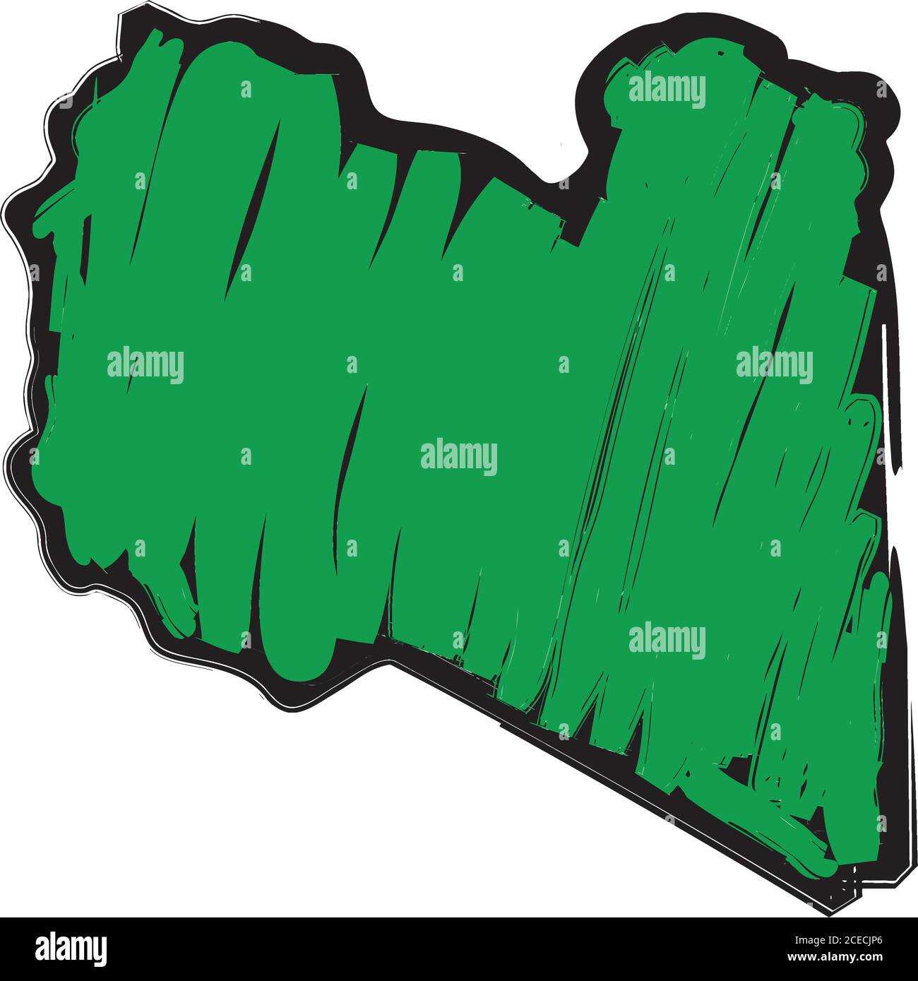 Libya Flag Map Stock Vector Image Art Alamy