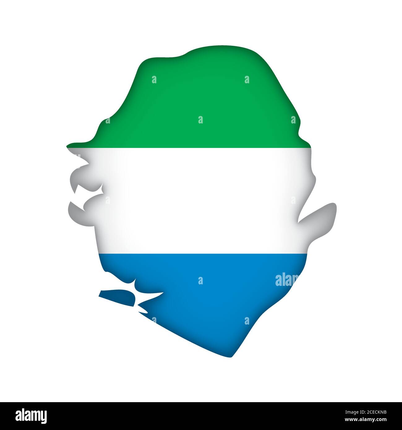 map flag Sierra Leone Stock Vector Image & Art - Alamy