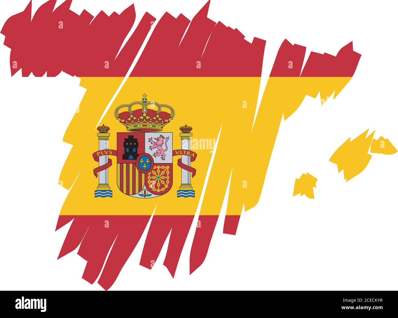 Spain map flag Stock Vector Image & Art Alamy