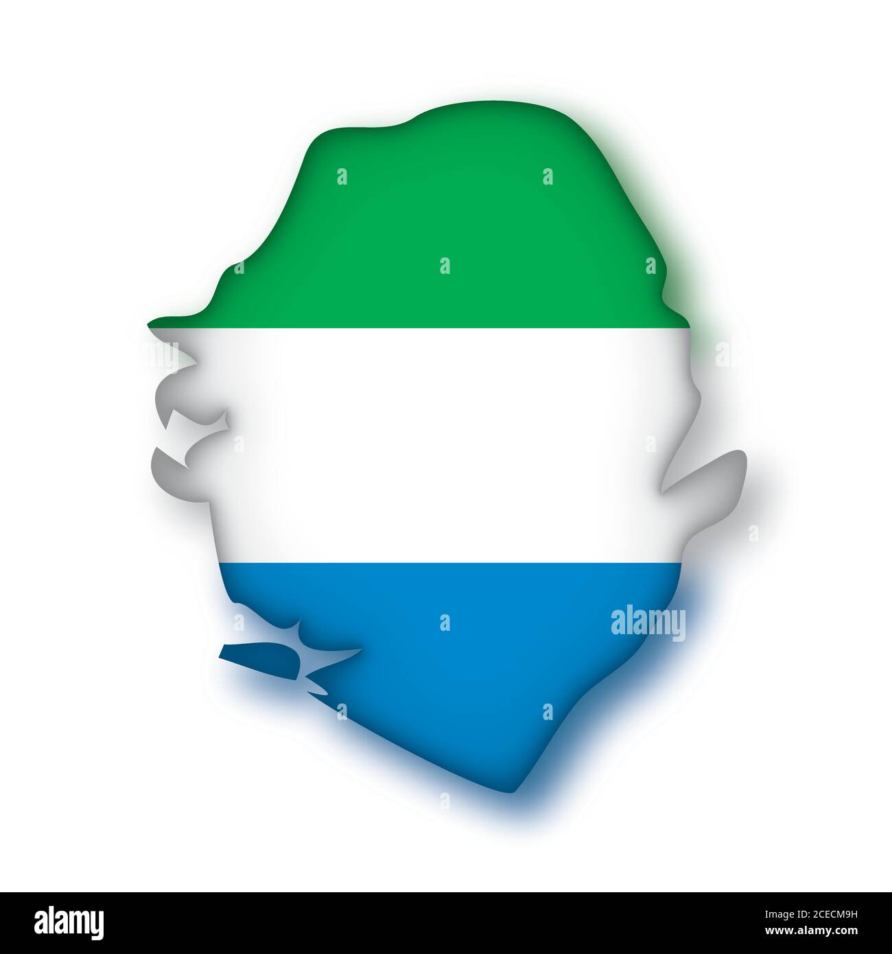 map flag Sierra Leone Stock Vector Image & Art - Alamy