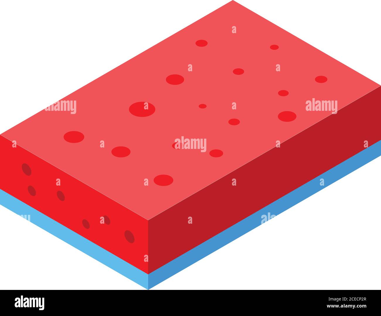 Disinfection sponge icon, isometric style Stock Vector