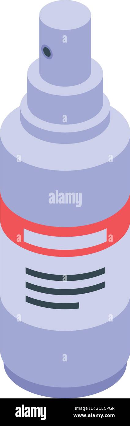 Disinfector spray icon, isometric style Stock Vector