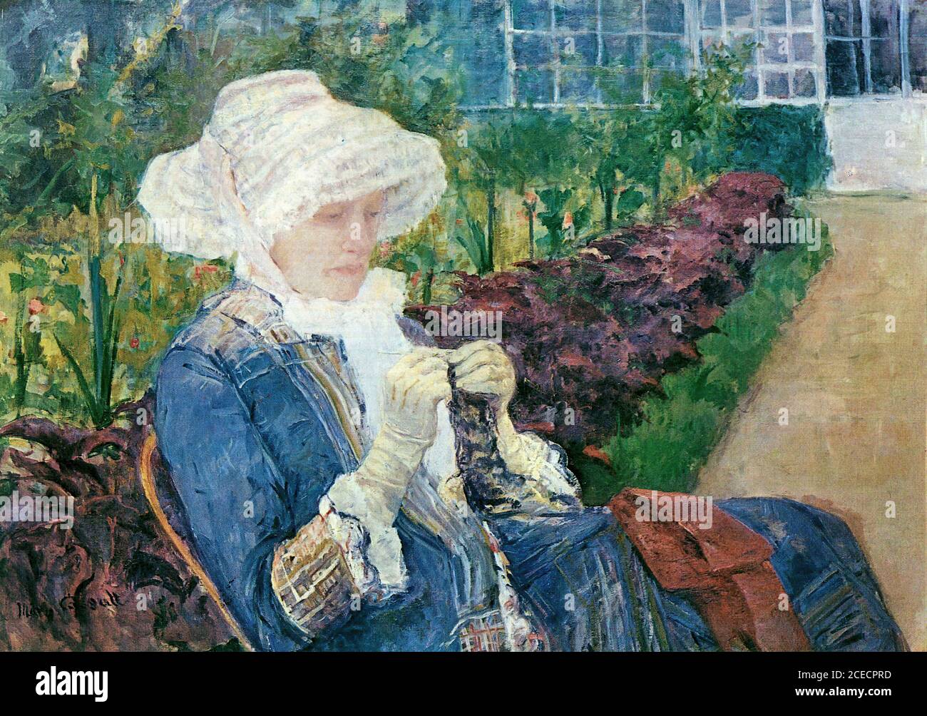 Cassatt Mary Lydia Crocheting in the Garden of Marly 1880 French