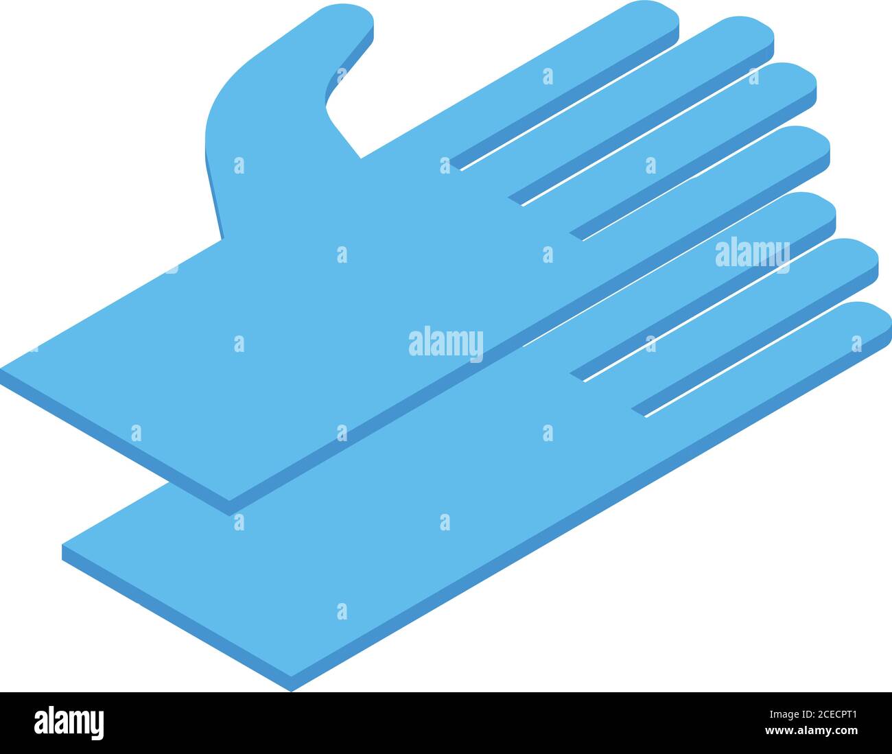 Disinfection gloves icon, isometric style Stock Vector