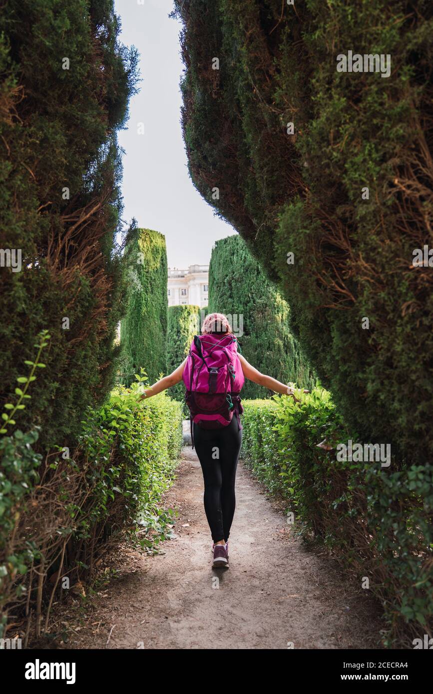 Woman walking in a park hi-res stock photography and images - Alamy