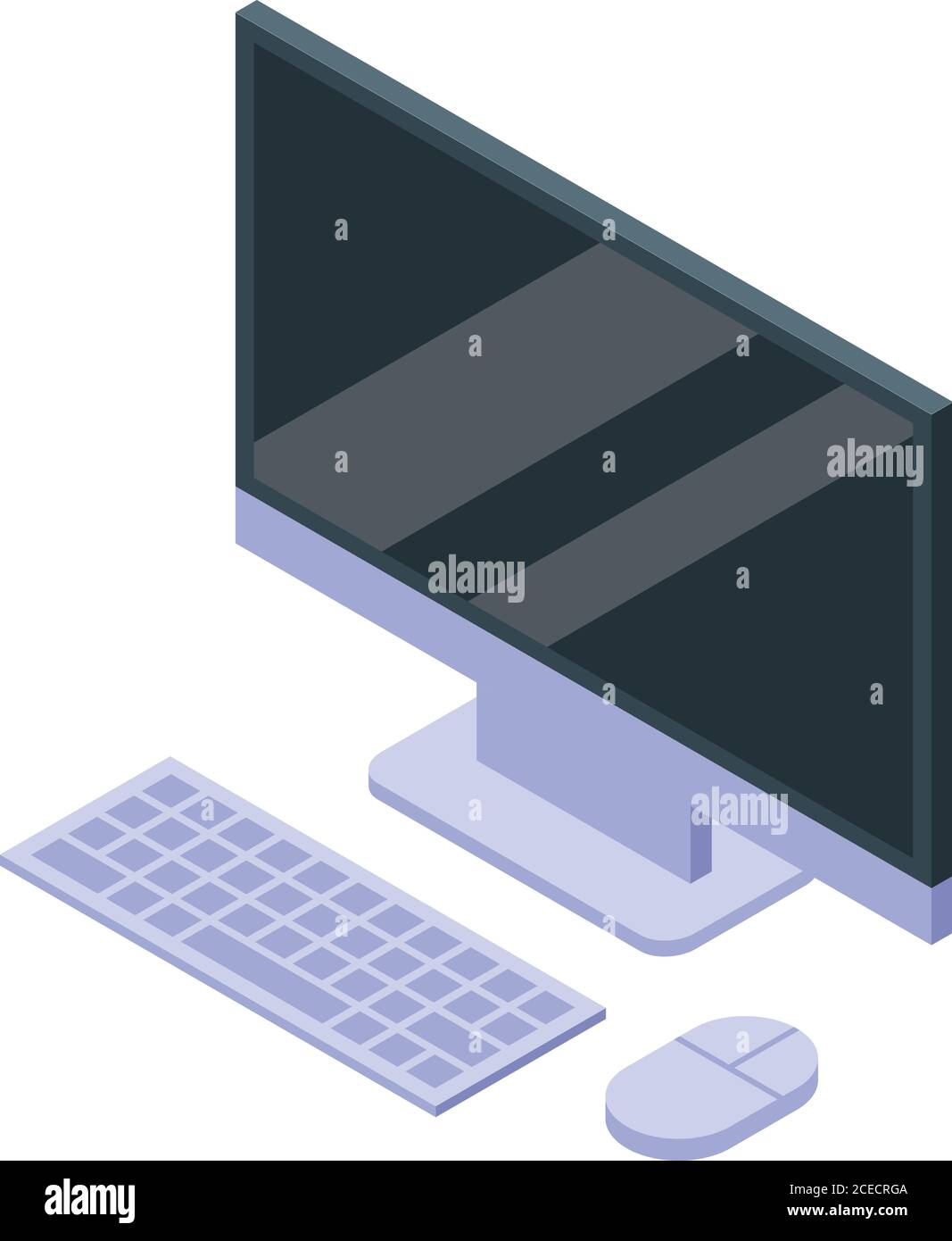 Digital detoxing home computer icon, isometric style Stock Vector Image
