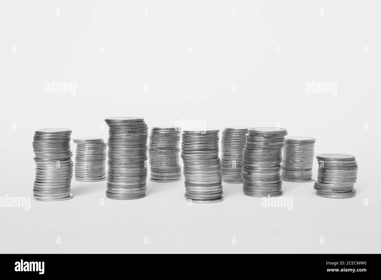 Gold coins Black and White Stock Photos & Images - Alamy