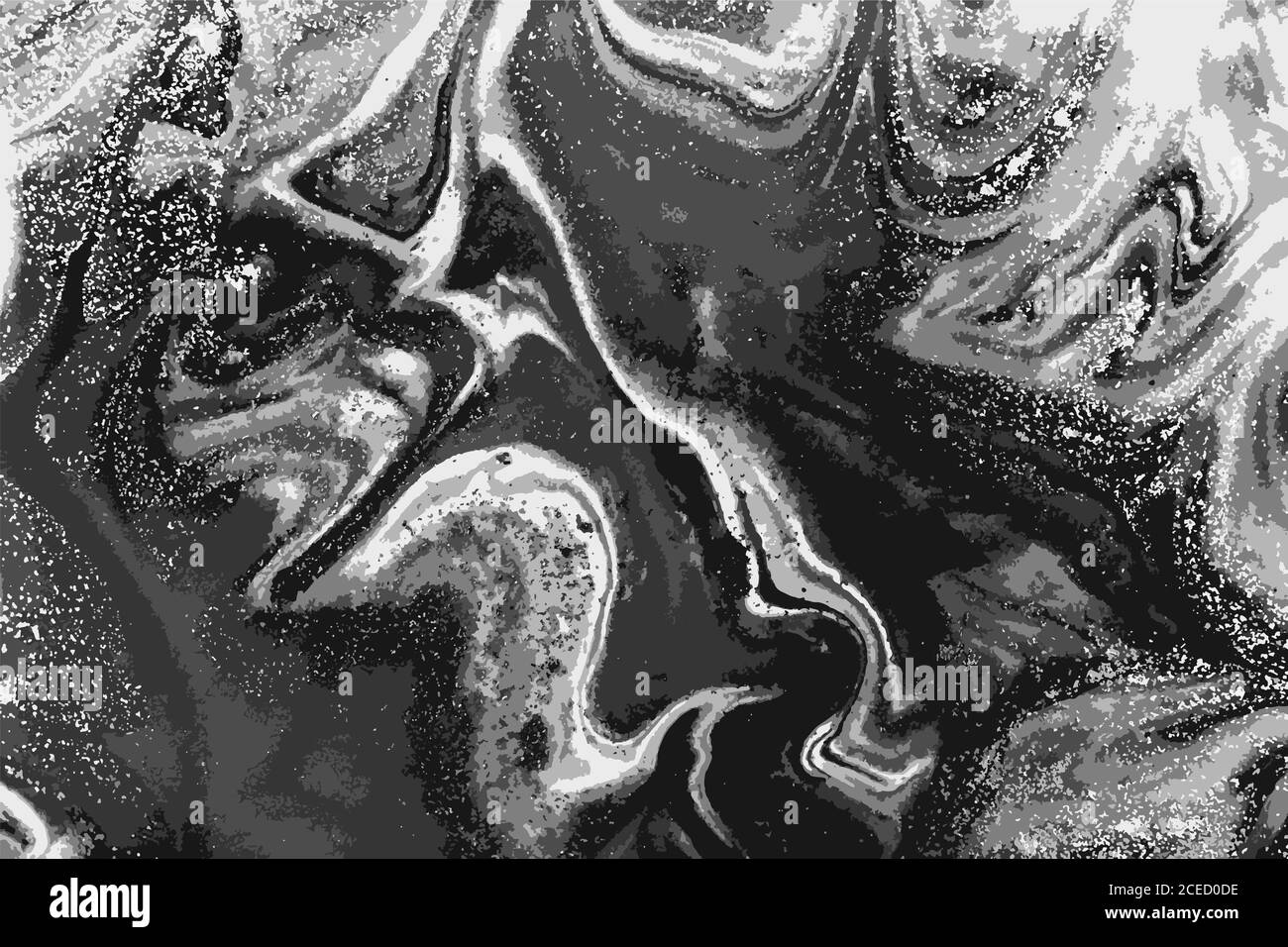 Black and white marble pattern. Abstract background. Vector ...