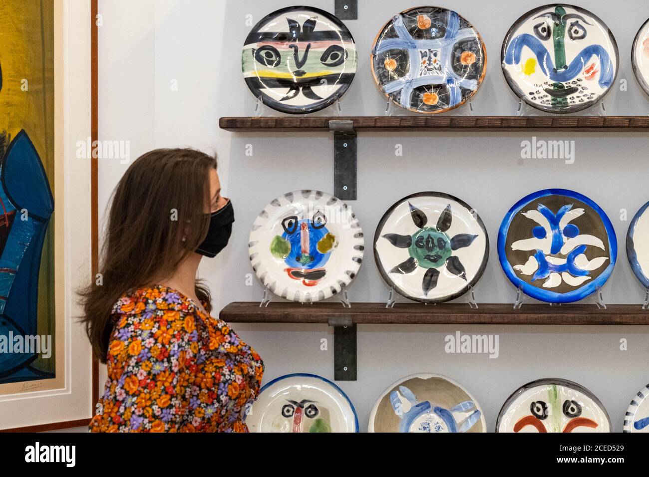 London 1st September 2020 Atelier Picasso at Bastian London from 3rd Sept. to 31st Oct 2020. This exhibition reimages Picasso's Cannes studio as an immersive experience within the gallery. Credit: Ian Davidson/Alamy Live News Stock Photo