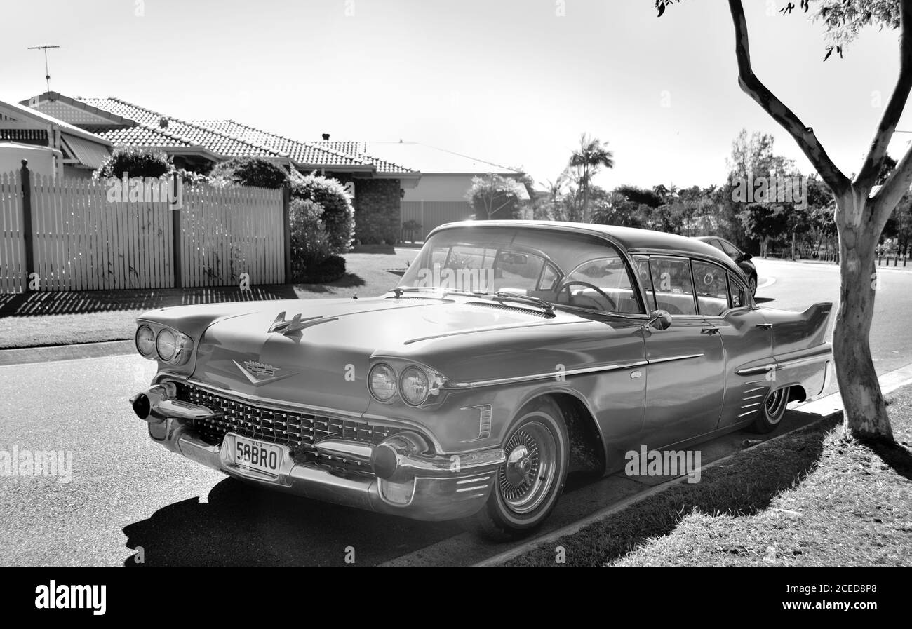 Vintage American car in Queensland, Australia Stock Photo