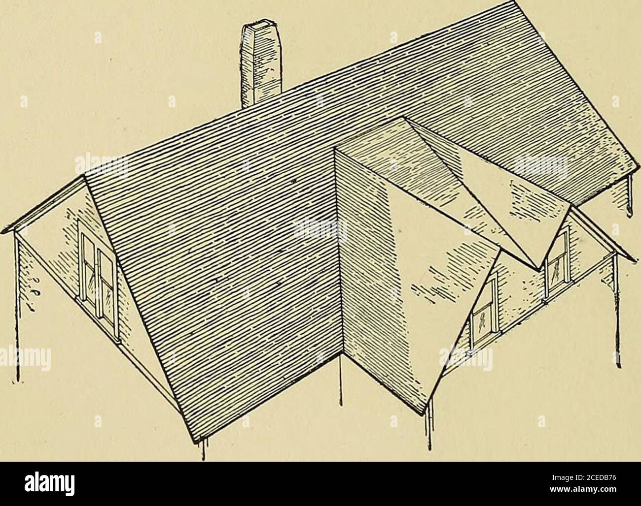 pics Double Gable Roof Detail https www alamy com cyclopedia of architecture carpentry and building a general reference work fig 182 collar or tie beams as interiorsupport for rafters fig 183 example of double gable roof form the side walls of the attic rooms and are then spacedabout 16 inches on centers to receive the laths such walls arecalled dwarf walls another form of interior support is the collar beam or tie beamthis is a piece of timber which extends between the rafters on opposite 138 image370317114 html