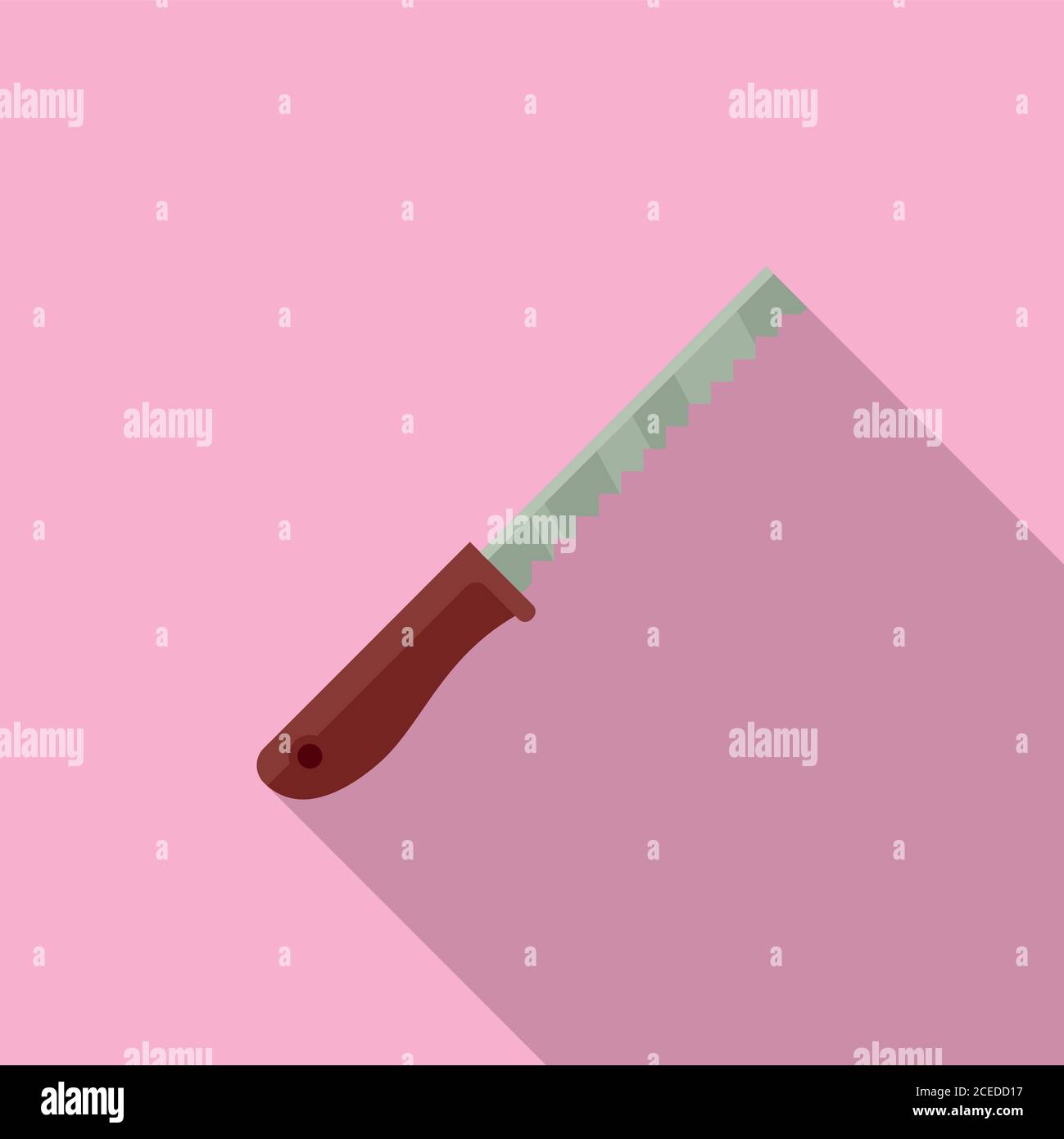 Pruning saw icon. Flat illustration of pruning saw vector icon for web ...